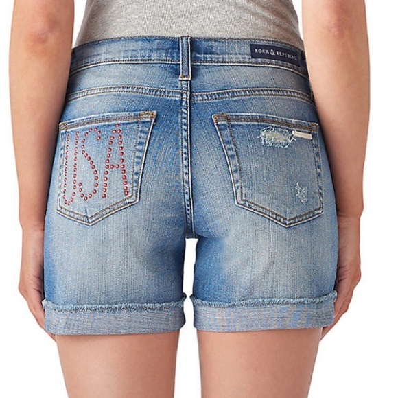 NWT - Rock & Republic Mid Rise USA Short’s SZ 2 - Picture 1 of 15